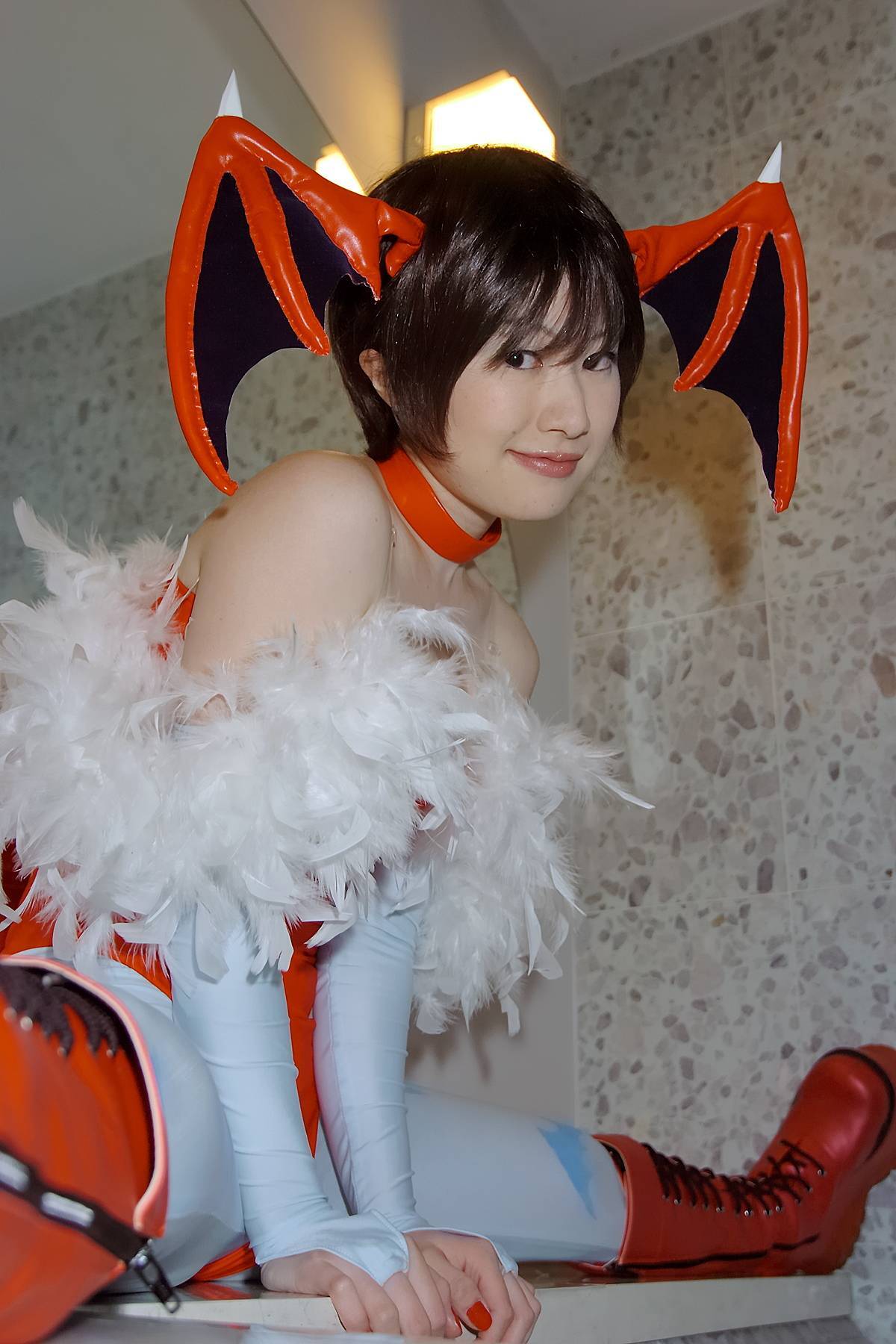 [Cosplay] 2013.04.08 Hot Lilith and Morrigan sexy Cosplay